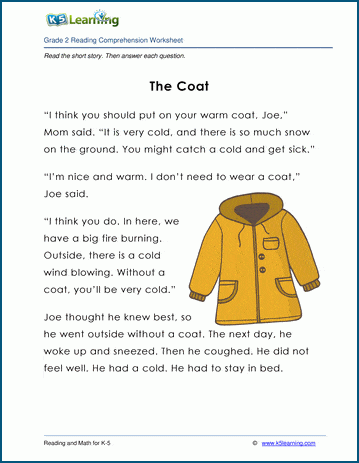 Grade 2 Children's Fable - The Coat
