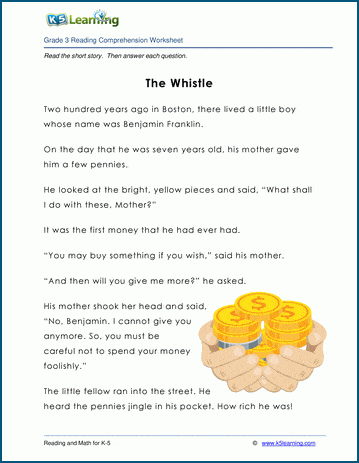 Grade 3 Children's Fable - The Whistle