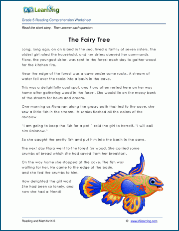 Grade 5 Children's Fable - The Fairy Tree