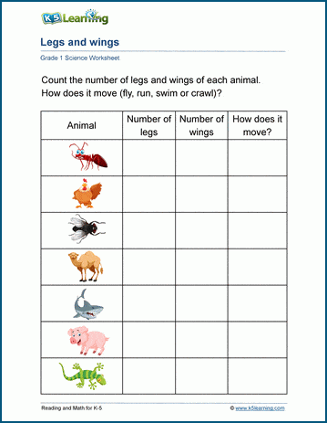 Classifying animals worksheets