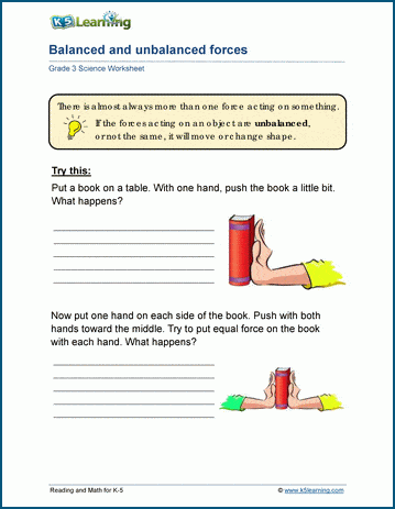 grade 3 science worksheets k5 learning