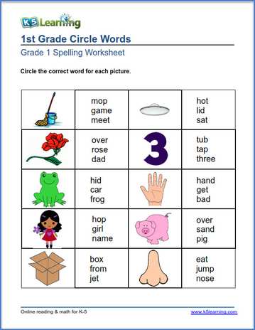 First Grade Spelling Worksheets | K5 Learning