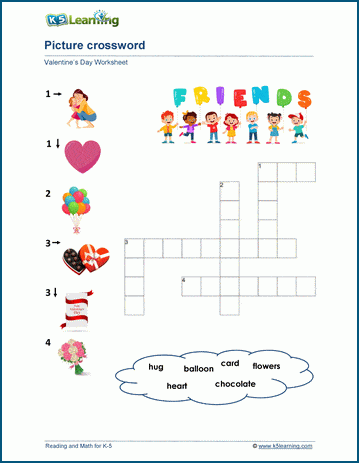 Valentine's Day Picture Crossword