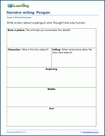 Narrative writing practice worksheets | K5 Learning