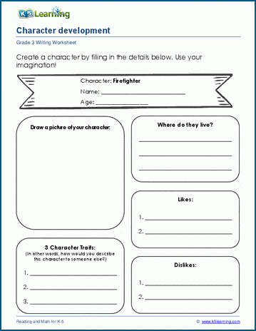 Character development worksheets